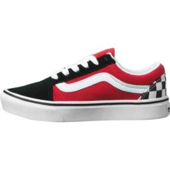 Vans Checkerboard ComfyCush Old Skool Shoe - Boys' -Vans Outlet Shoes Store CHEBLARED D3