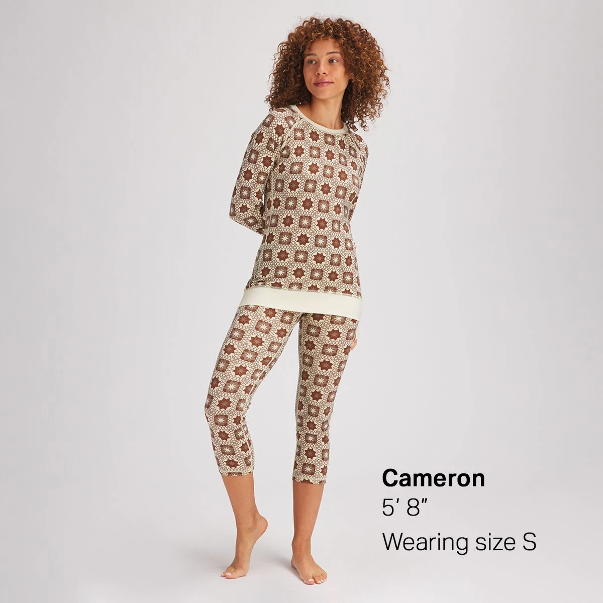 Spruces Mid-Weight Merino 3/4 Printed Bottom - Women's 3 Spruces Mid-Weight Merino 3/4 Printed Bottom - Women's - Image 3