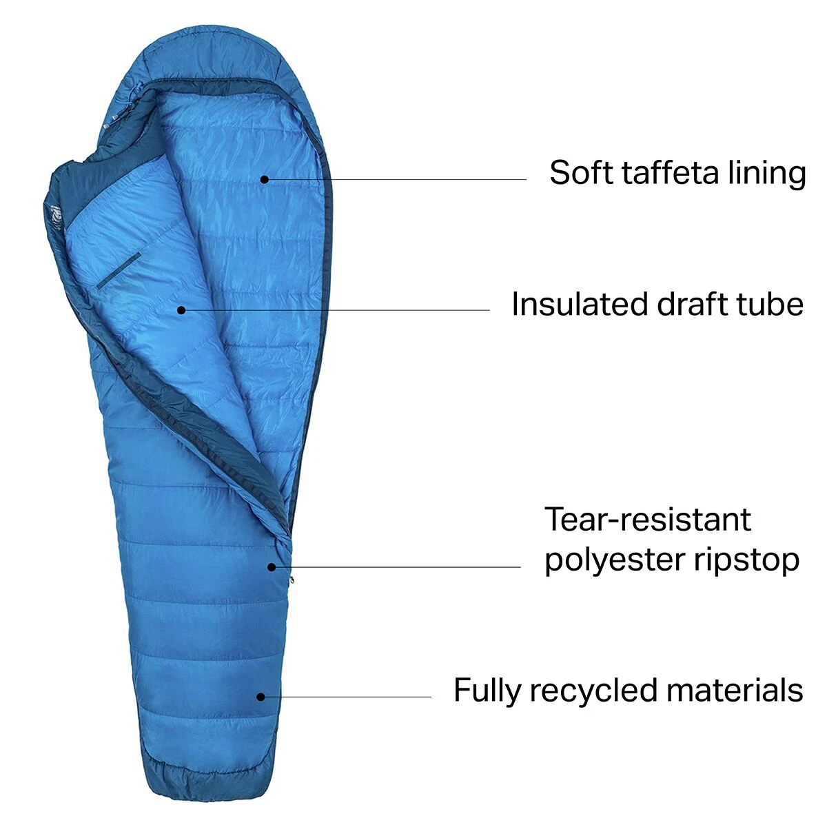 Marmot Trestles Elite Eco 20 Sleeping Bag: 20F Synthetic 3 Marmot Trestles Elite Eco 20 Sleeping Bag: 20F Synthetic - Image 3
