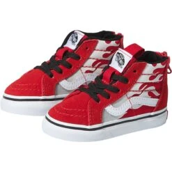 Vans Ferocious Flame Sk8-Hi Zip Shoe - Toddlers'
