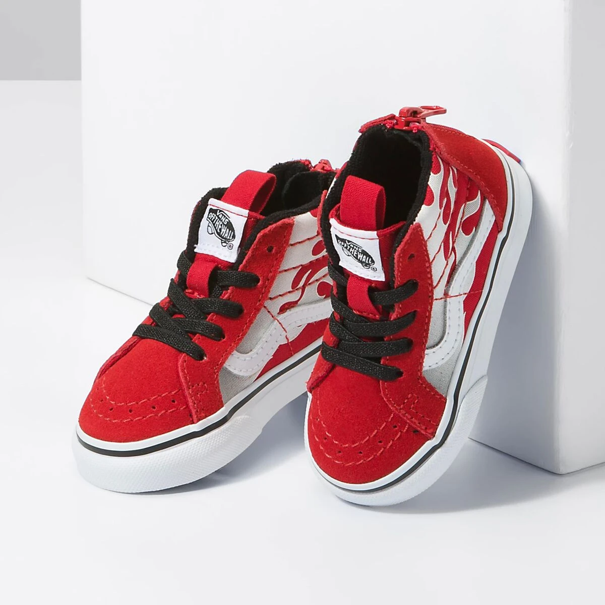 Vans Ferocious Flame Sk8-Hi Zip Shoe - Toddlers' 3 Vans Ferocious Flame Sk8-Hi Zip Shoe - Toddlers' - Image 3