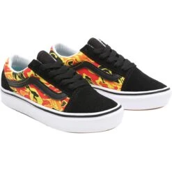 Vans ComfyCush Old Skool Shoe - Boys' -Vans Outlet Shoes Store FLCABLTRWH D1