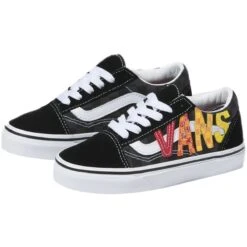 Vans Flame Old Skool V Skate Shoe - Toddlers' -Vans Outlet Shoes Store FLLOREBLMU D1