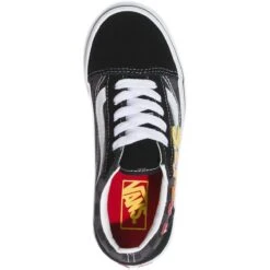Vans Flame Old Skool V Skate Shoe - Toddlers' -Vans Outlet Shoes Store FLLOREBLMU D2