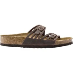 Birkenstock Granada Soft Footbed Leather Narrow Sandal - Women's -Vans Outlet Shoes Store HAB
