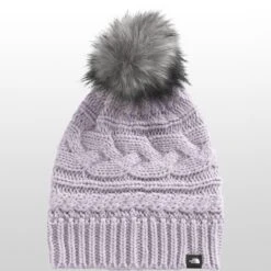 The North Face Triple Cable Fur Pom Beanie - Women's