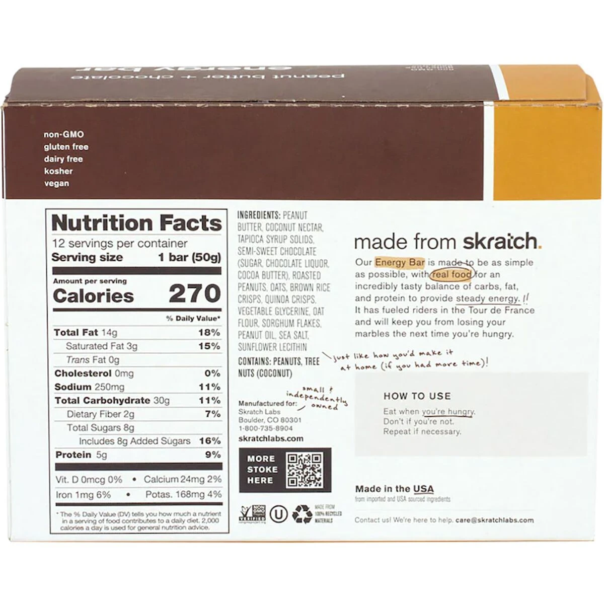 Skratch Labs Anytime Energy Bar - 12 Pack 1 Skratch Labs Anytime Energy Bar - 12 Pack