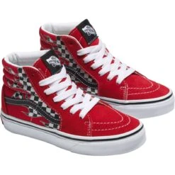 Vans Sk8-Hi Lace Skate Shoe - Kids' -Vans Outlet Shoes Store RACRED D1