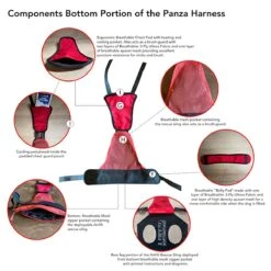 Panza Harness + Deployable Emergency Dog Rescue Sling -Vans Outlet Shoes Store RED D5