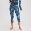 Spruces Mid-Weight Merino 3/4 Printed Bottom - Women's
