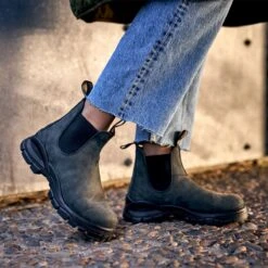 Blundstone Lug Boot - Men's -Vans Outlet Shoes Store S223RUSBLA D2