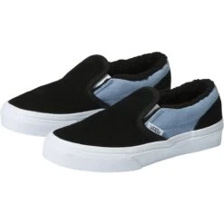 Vans Sherpa Suede Classic Slip-On Shoe - Kids' -Vans Outlet Shoes Store SHSUASBL D1