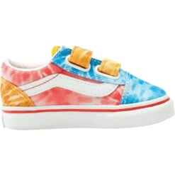 Vans Tie Dye Old Skool V Skate Shoe - Toddlers' -Vans Outlet Shoes Store TIDYBLMUTRWH